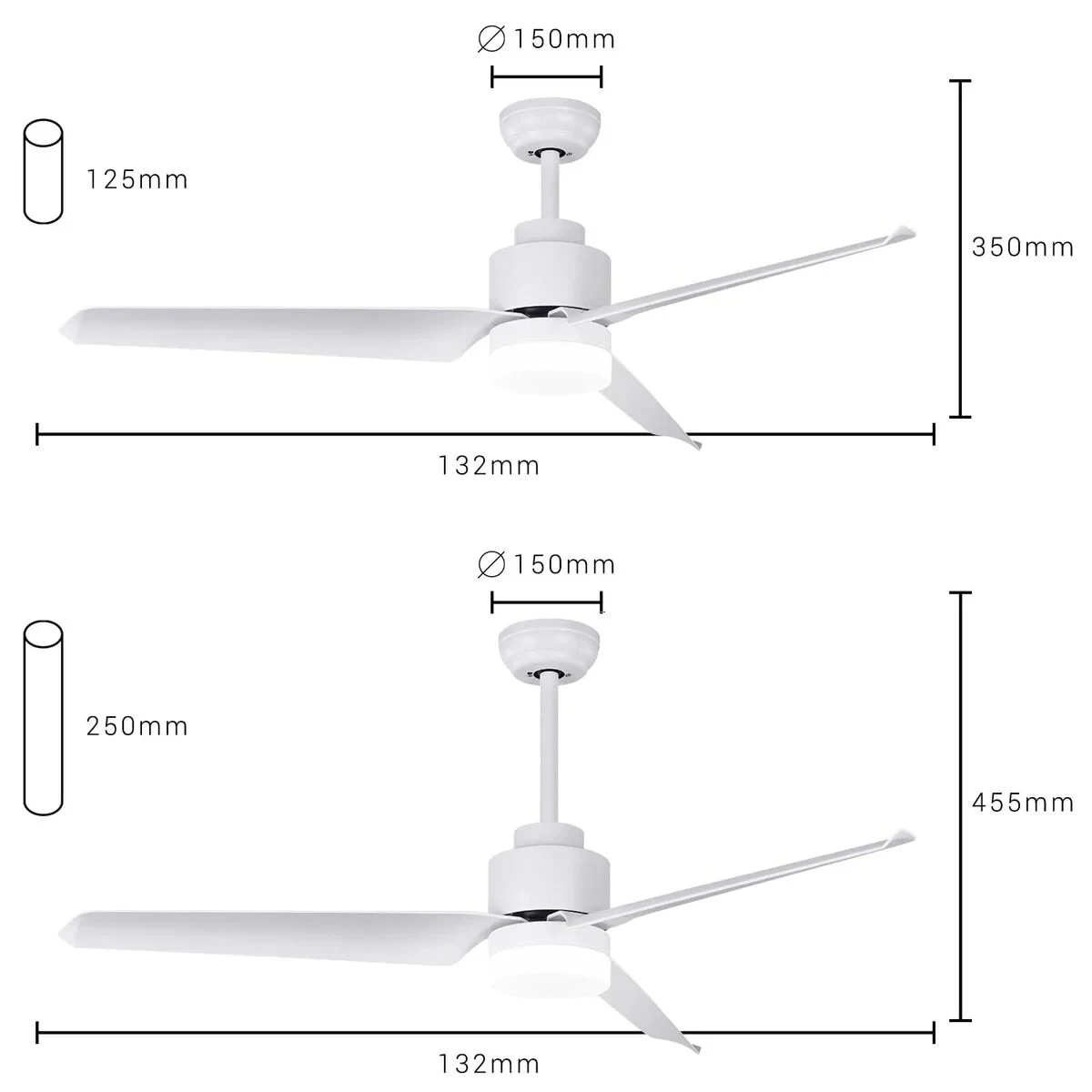 Ventilador de Techo con Luz SPC Internet 6499B MAX2 43 W Blanco