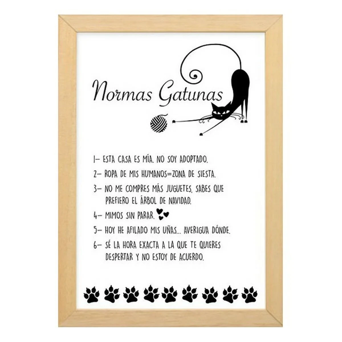 Cuadro Blanco Gatos 35 x 25 cm 32 x 25 cm