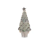 Árbol de Navidad Krist+ Plateado Plata Polipropileno PET Plástico Iridiscente 16 x 37,5 x 16 cm