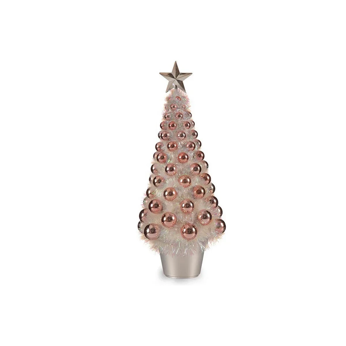 Árbol de Navidad Krist+ Rosa Polipropileno PET Plástico Iridiscente 21,5 x 51 x 21,5 cm