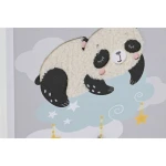 Cuadro Home ESPRIT Amarillo Gris Infantil 30 x 1,8 x 40 cm (4 Unidades)