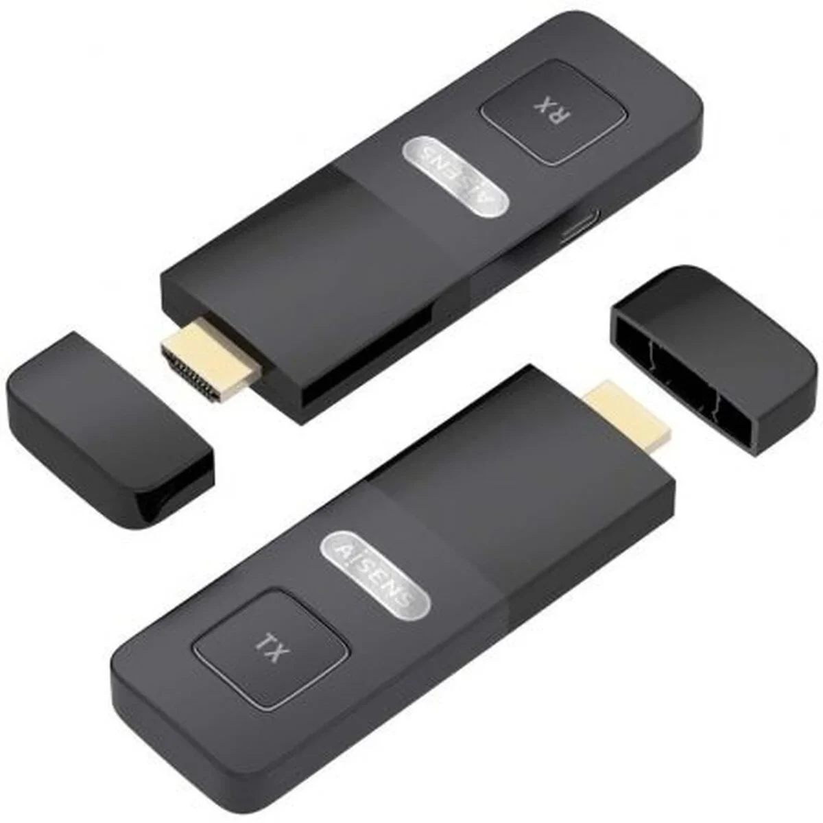 Adaptador HDMI Aisens ASWL-H2K30M001-BK Negro