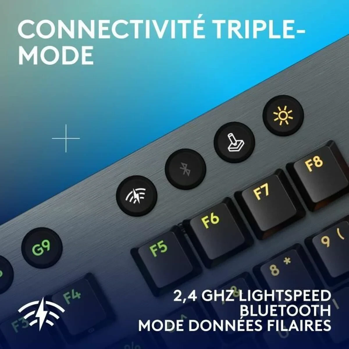 Teclado Logitech G915 X Negro Francés AZERTY