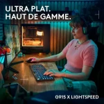 Teclado Logitech G915 X Negro Francés AZERTY