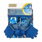 Gorro, Bufanda y Guantes Sonic 2-8 Años