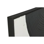 Cuadro Home ESPRIT Blanco Negro Abstracto 103 x 4,3 x 143 cm (2 Unidades)