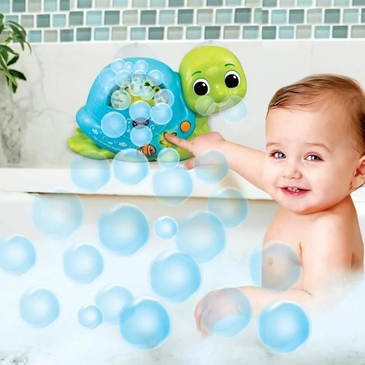 Juguetes Para el Baño Vtech Baby Juju ma tortue magi bulles