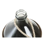 Jarrón Home ESPRIT Transparente Marrón oscuro Cristal Natural Colonial 26 x 26 x 39 cm