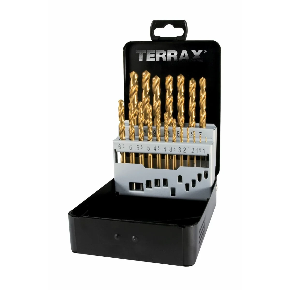 Set de brocas TERRAX Estuche DIN 338 25 Piezas (25 Unidades)