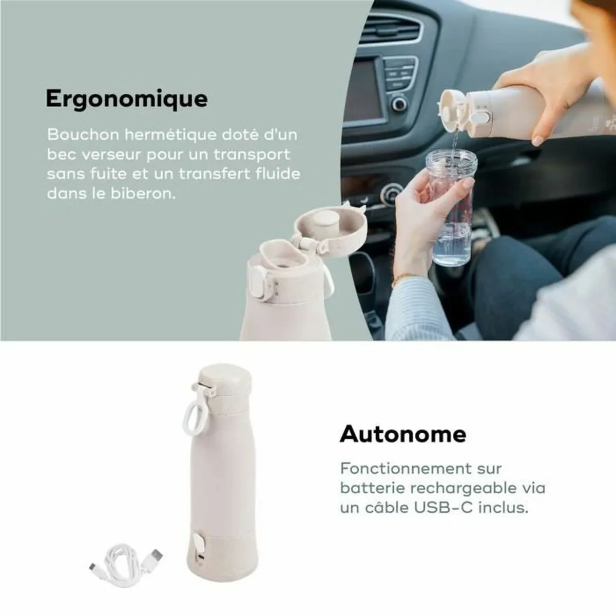 Calienta biberón Babymoov Moov & Feed Beige