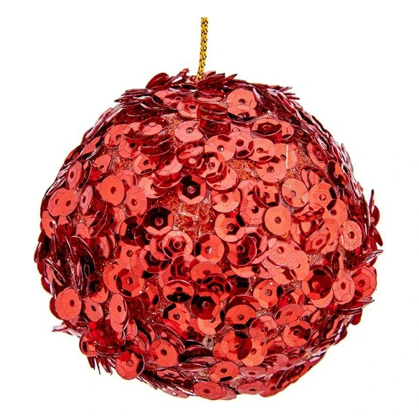 Bolas de Navidad Krist+ Rojo Plástico Ø 10 cm 6 Unidades
