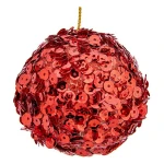 Bolas de Navidad Krist+ Rojo Plástico Ø 10 cm 6 Unidades