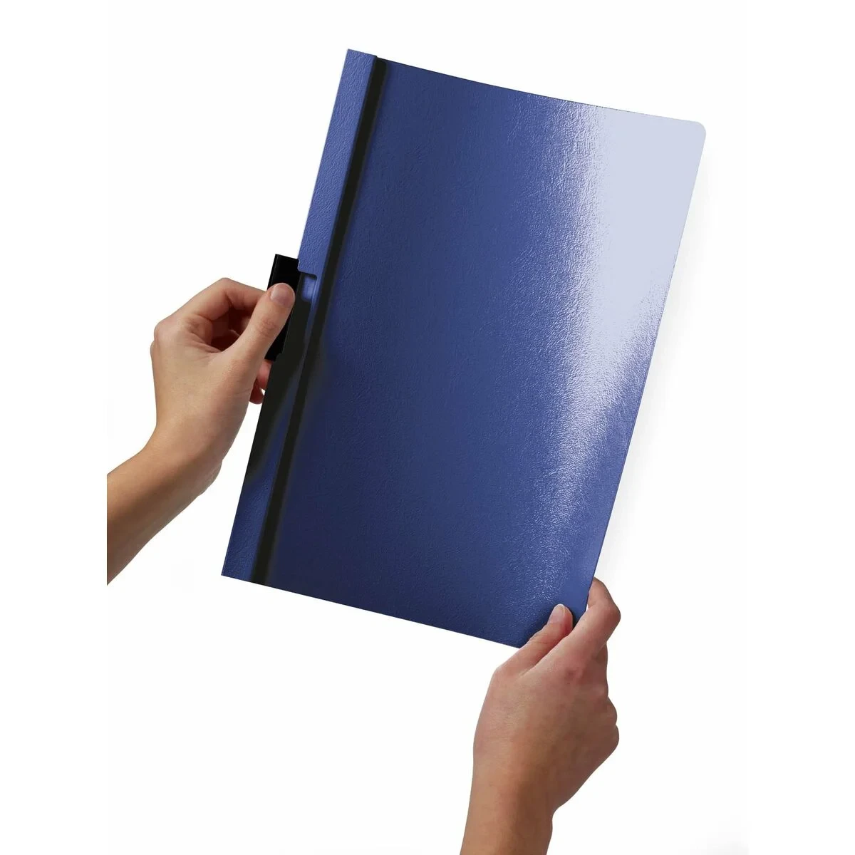 Carpeta Portafolios Durable Duraclip 60 Transparente Azul oscuro A4