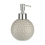 Dispensador de Jabón Berilo Golf Gris Metal Cerámica 300 ml (12 Unidades)