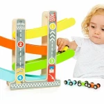 Pista de Madera con Rampas para Coches Moltó