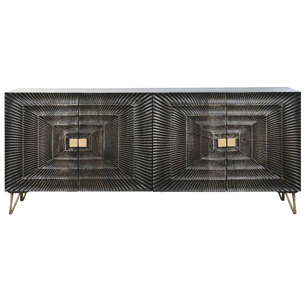 Aparador Home ESPRIT Metal Madera de mango 177 x 45 x 75 cm