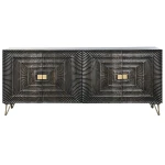 Aparador Home ESPRIT Metal Madera de mango 177 x 45 x 75 cm