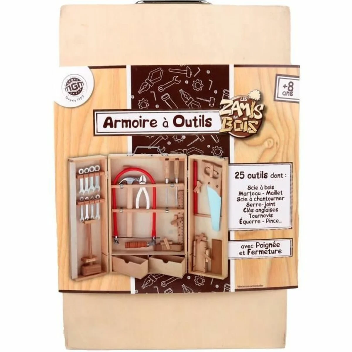 Juego de herramientas para niños Planete bois 25 Piezas