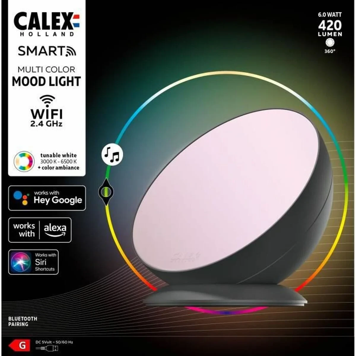 Iluminación Ambiental Calex Ambient 6 W LED RGB