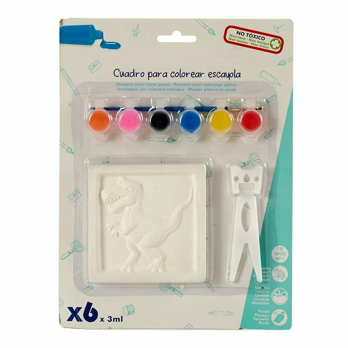 Juego Pinta y Colorea Pincello 2 x 29 x 22 cm Cuadro (24 Unidades)