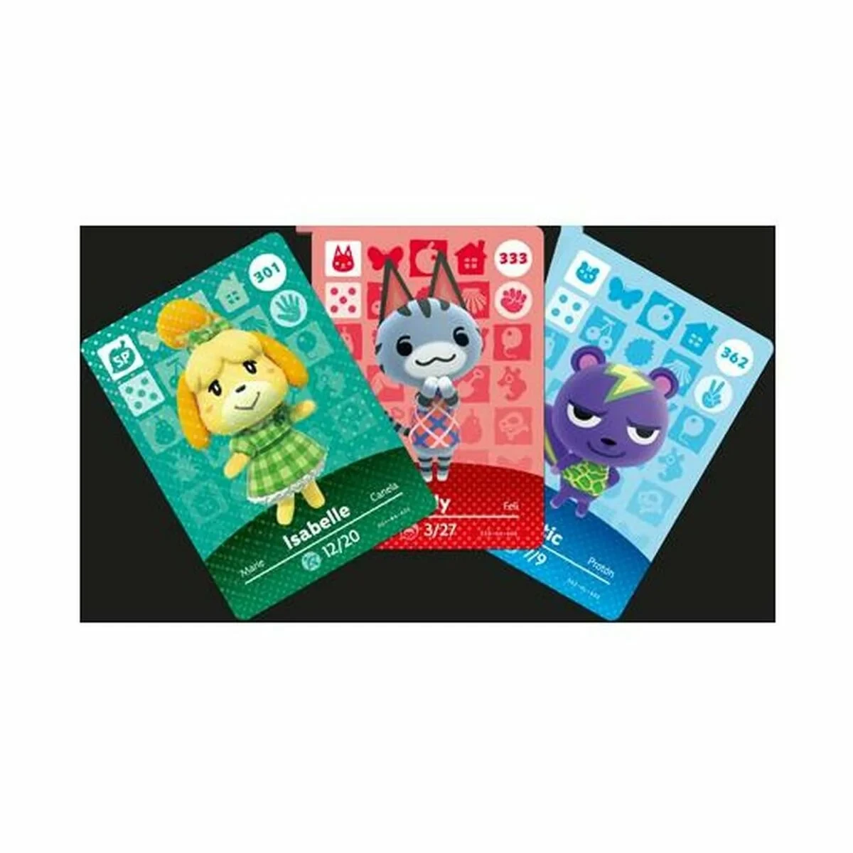 Juguete Interactivo Nintendo amiibo Animal Crossing Cards - Series 4 Pack 3 Piezas 3 Unidades