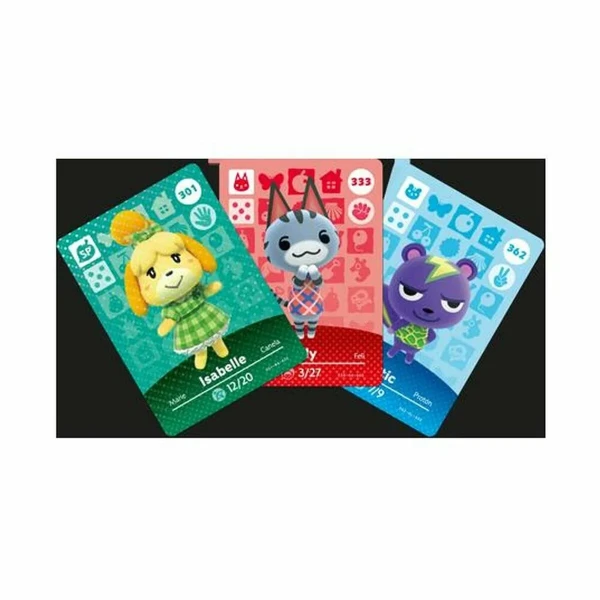Juguete Interactivo Nintendo amiibo Animal Crossing Cards - Series 4 Pack 3 Piezas 3 Unidades