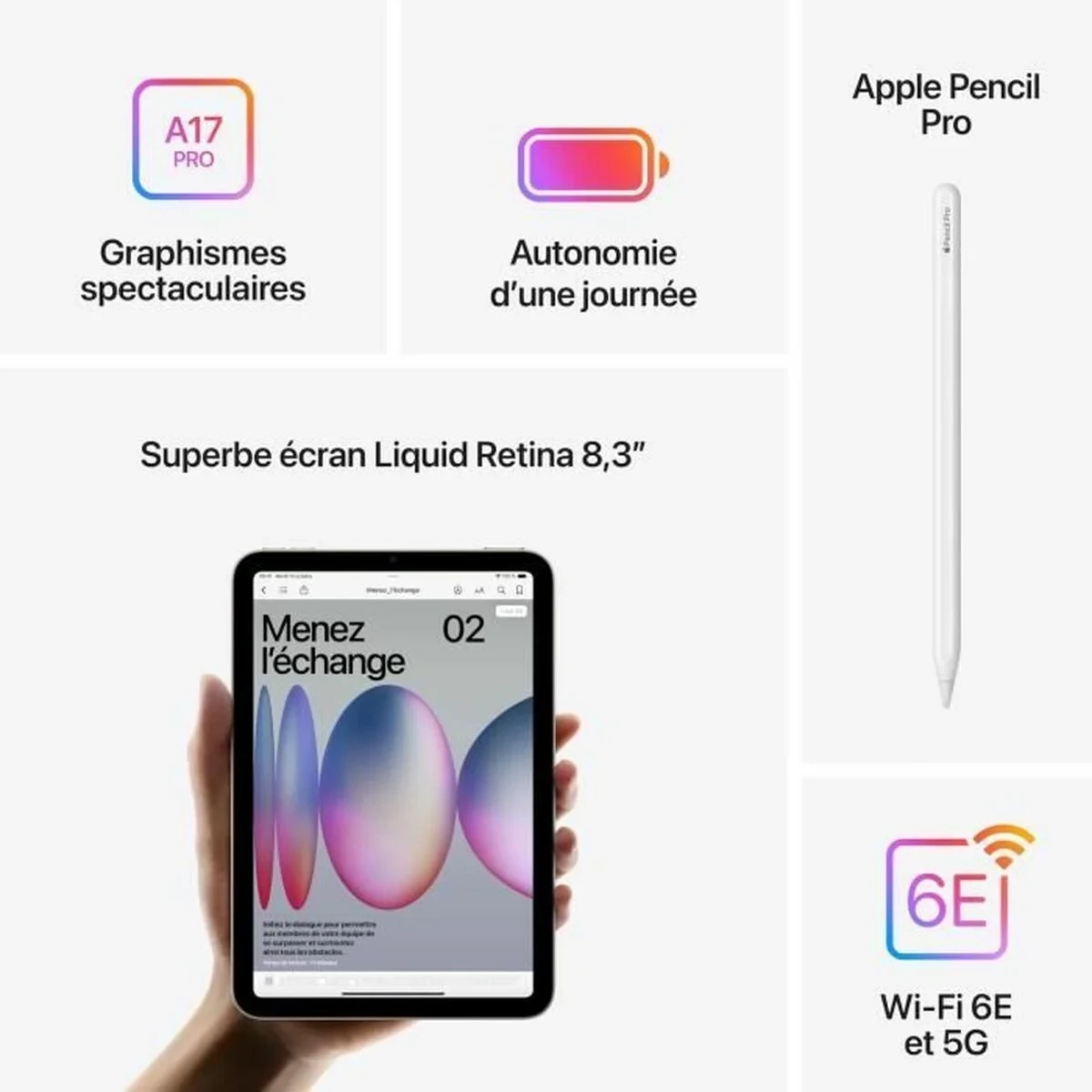 Tablet Apple iPad mini 8,3" 128 GB Azul