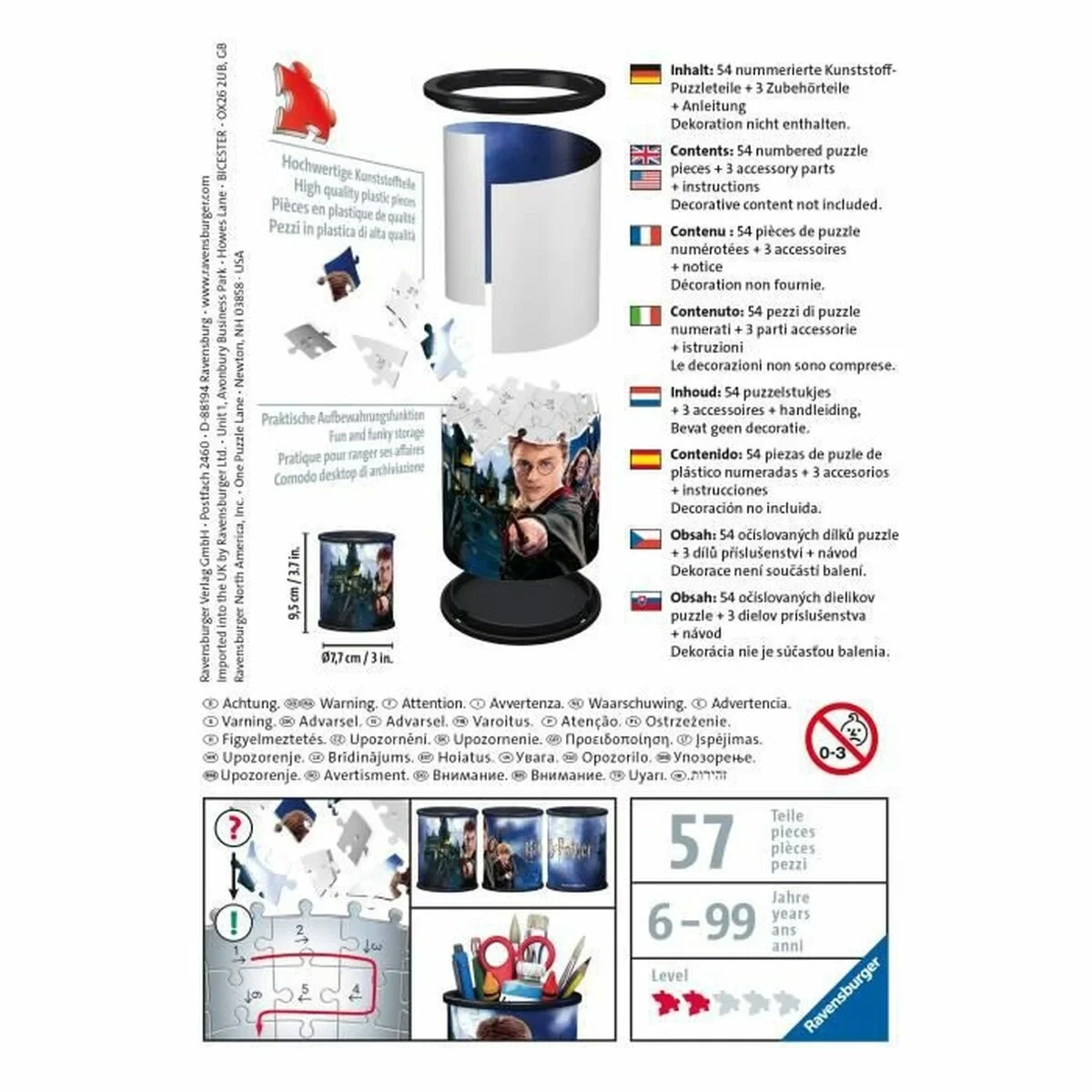 Puzzle 3D Ravensburger Iceland: Kirkjuffellsfoss  57 Piezas 3D Portalápices