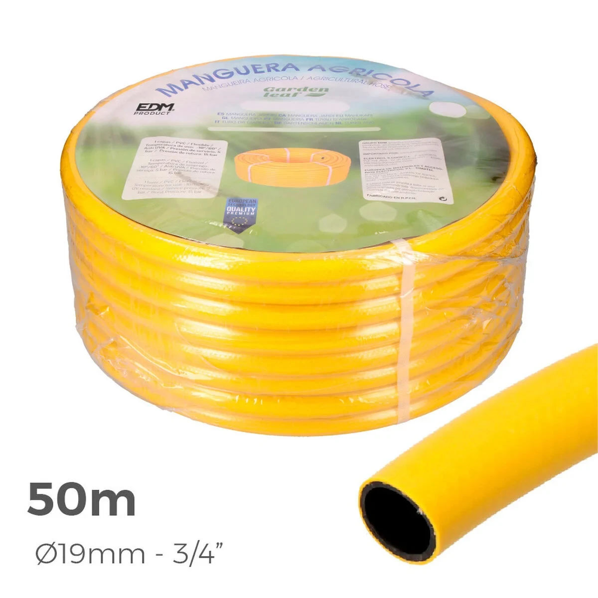 Manguera EDM 74131 PVC Polipropileno 25 bar 50 m Ø 19 mm (50 m)