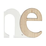 Marco de Fotos Gift Decor Home Blanco Marrón Madera MDF (6 Unidades)