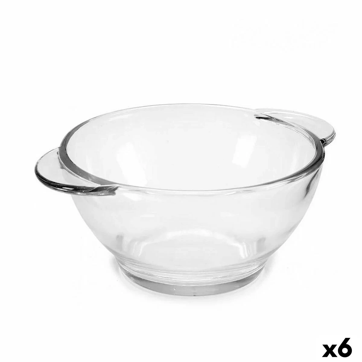 Tazas para Consomé Vivalto Transparente 435 ml 16,5 x 6,5 x 13,3 cm (6 Unidades)