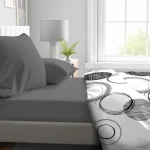 Sábana Bajera Ajustable HOME LINGE PASSION HP71770 Gris Antracita 160 x 200 + 30 cm