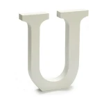 Letra Pincello U Blanco 1,8 x 21 x 17 cm (12 Unidades)