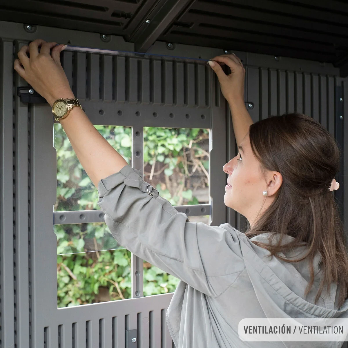 Caseta Lifetime 213 x 228 x 280 cm Gris