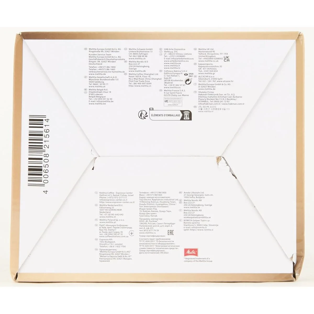 Mini Batidora Espumadora Melitta 1014-02 Negro 450 W 200 ml