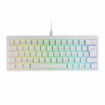 Teclado Gaming Mars Gaming MKMINIPROWBES Blanco Qwerty US