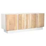 Mueble de TV Home ESPRIT Blanco Natural 140 x 40 x 55 cm
