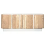 Mueble de TV Home ESPRIT Blanco Natural 140 x 40 x 55 cm