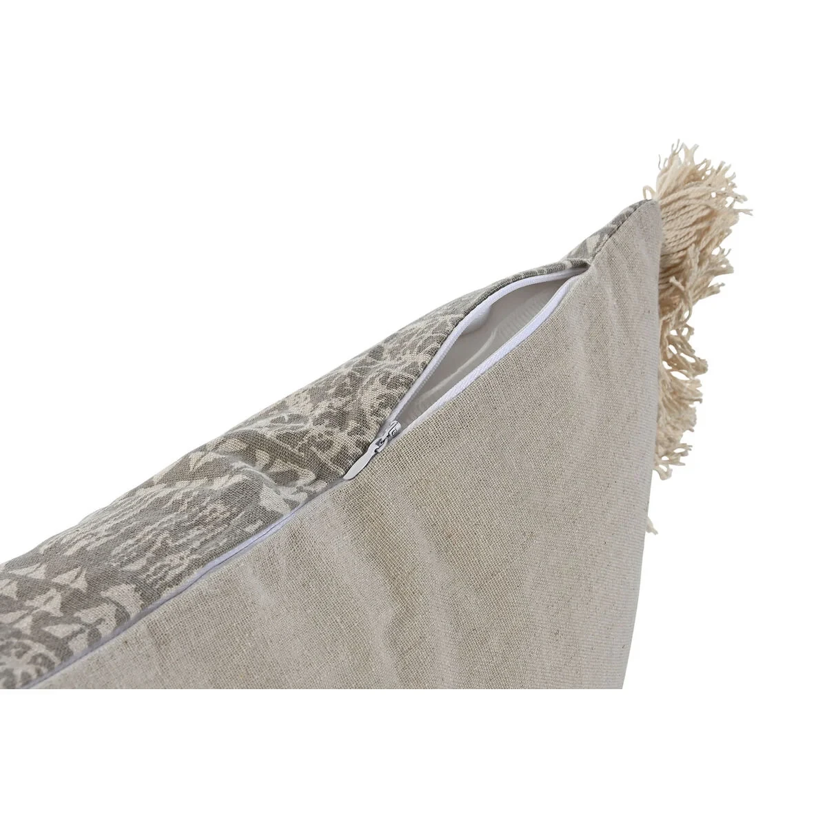 Cojín Home ESPRIT Gris Natural Boho 50 x 8 x 30 cm