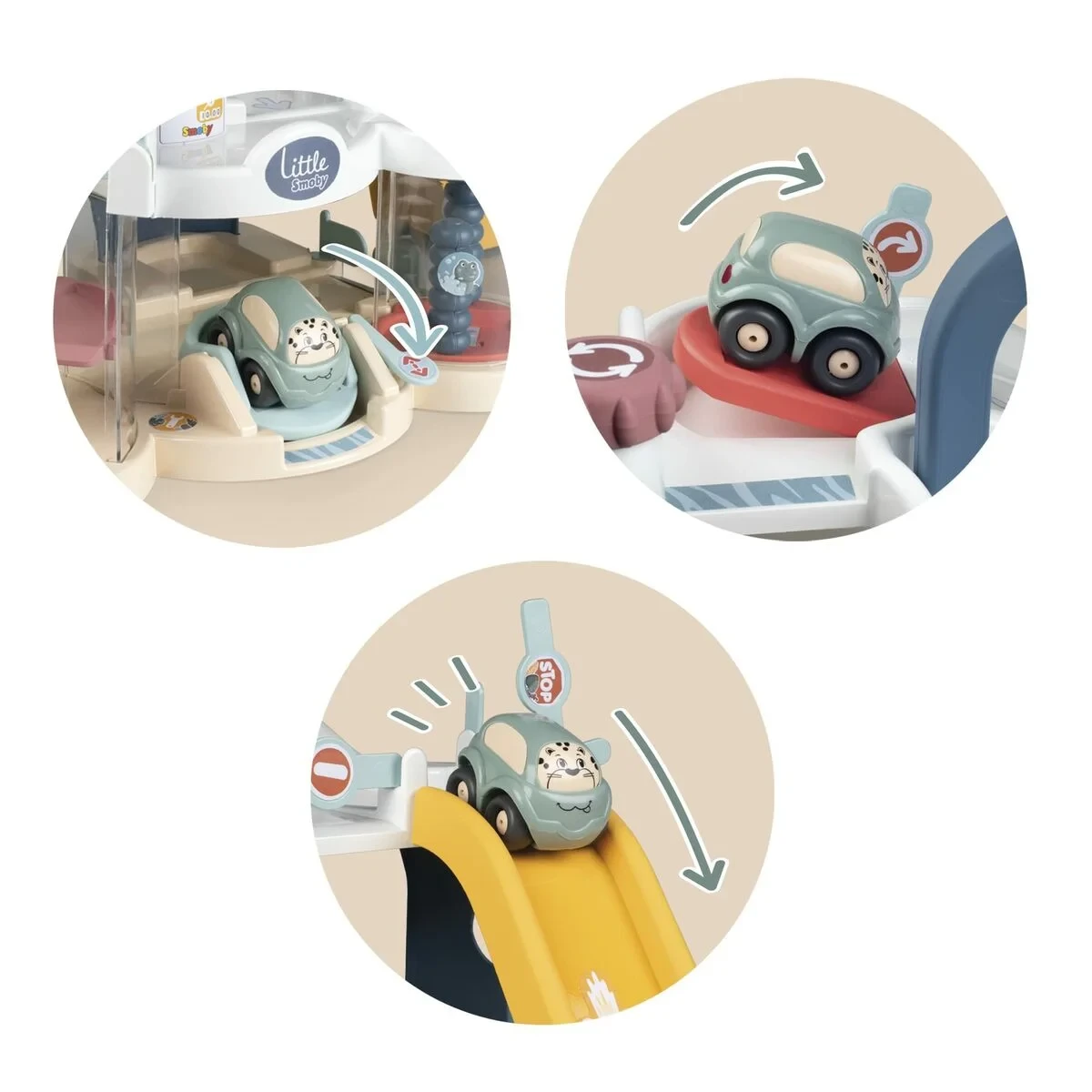 Garaje Parking con Vehículos Smoby First Garage