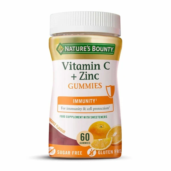 Complemento Alimenticio Nature's Bounty Gominolas Vitamina C Zinc Naranja 60 unidades