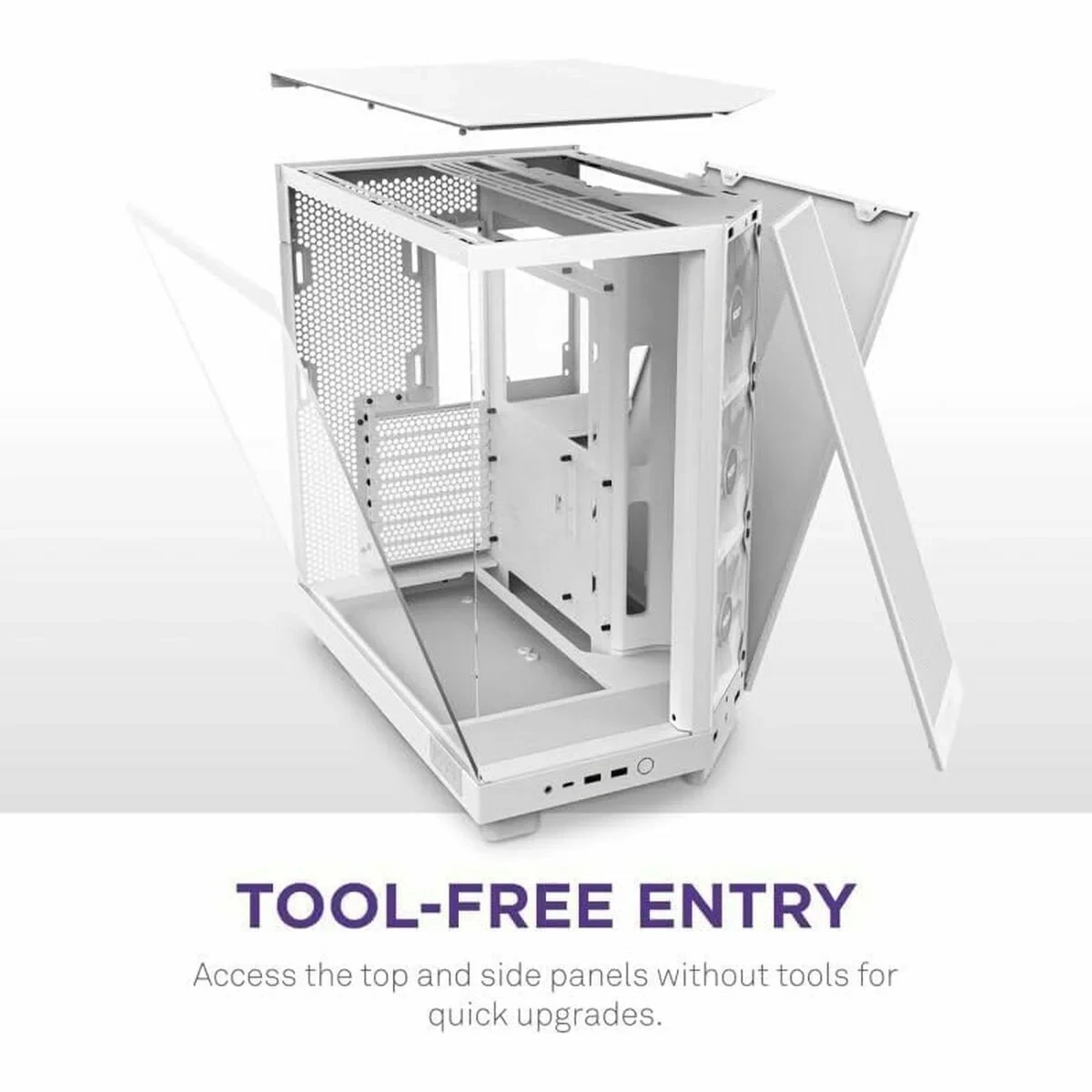 Caja Semitorre ATX NZXT CC-H61FW-R1 Blanco