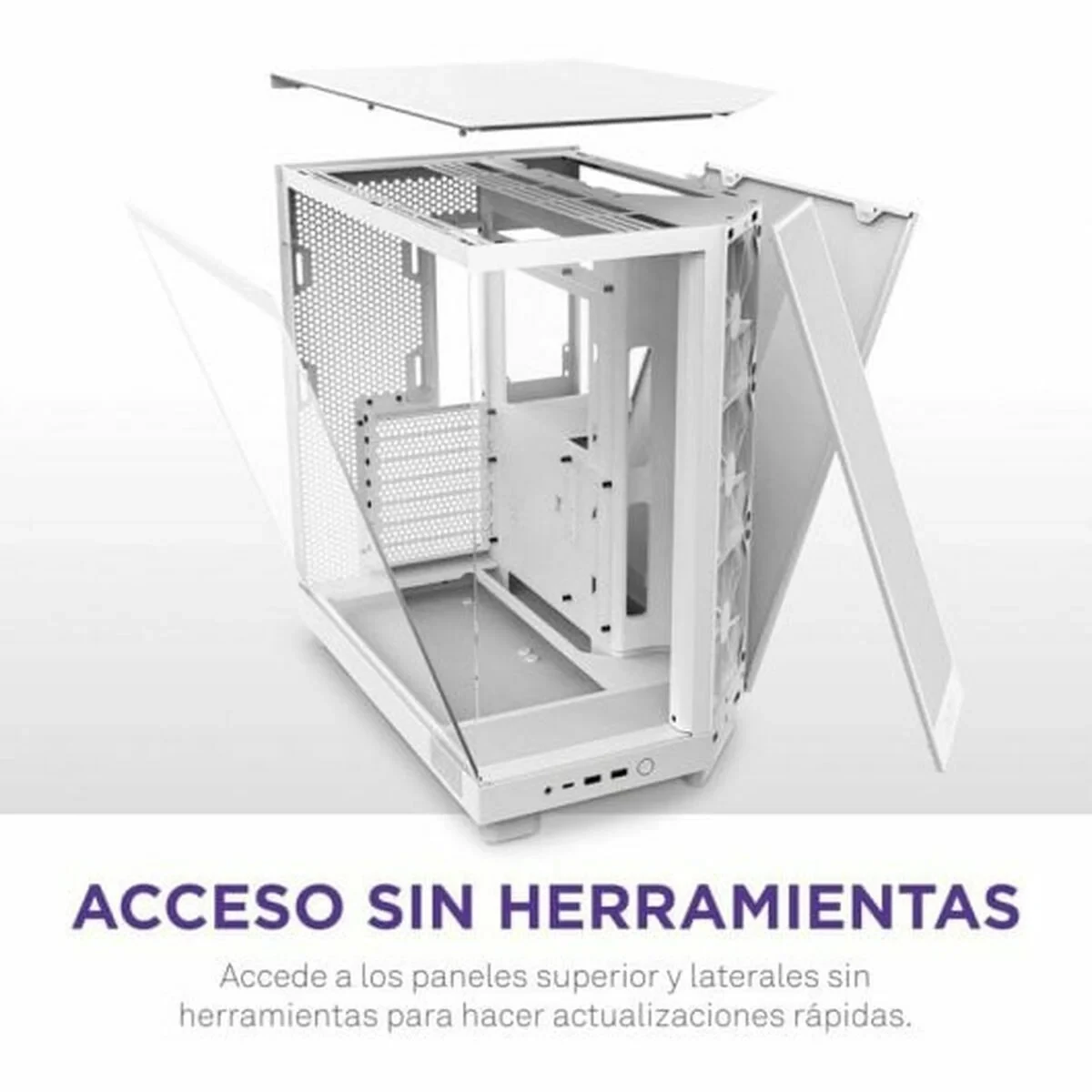 Caja Semitorre ATX NZXT CC-H61FW-R1 Blanco