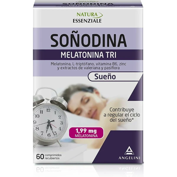 Suplemento para Insomnio Natura Essenziale Soñodina Calm Melatonina 60 unidades