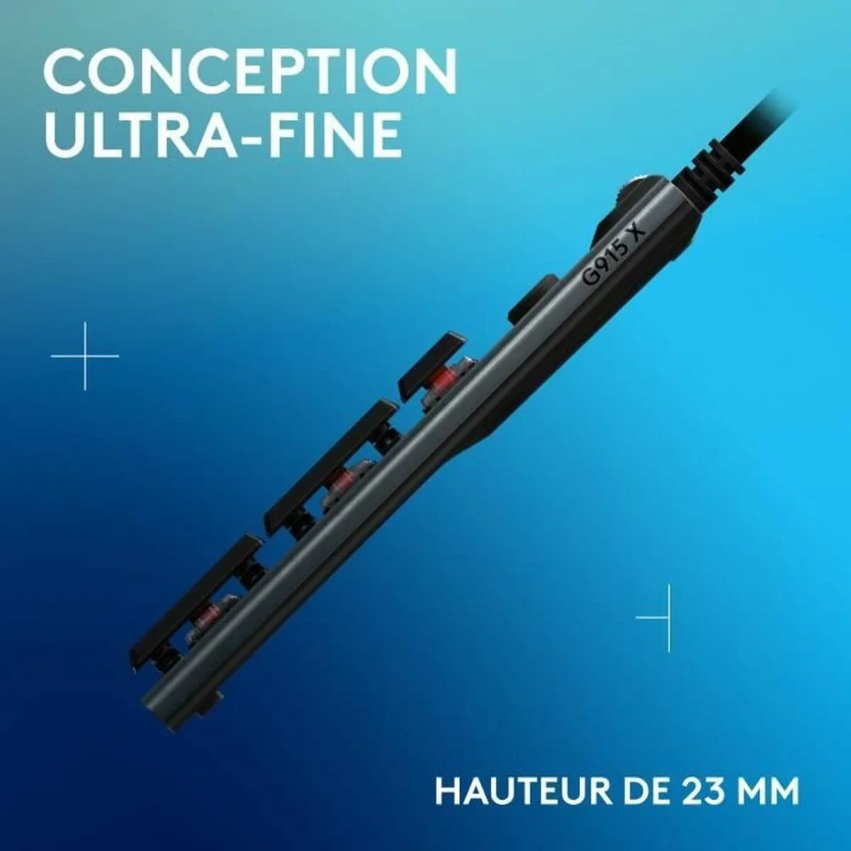 Teclado Logitech G915 X Negro AZERTY