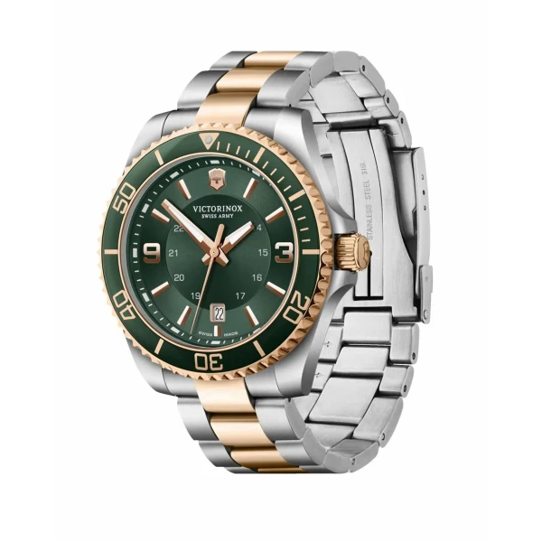 Reloj Hombre Victorinox V242008 Verde Plateado