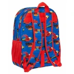 Mochila Escolar Cars Race Ready Azul 33 x 42 x 14 cm
