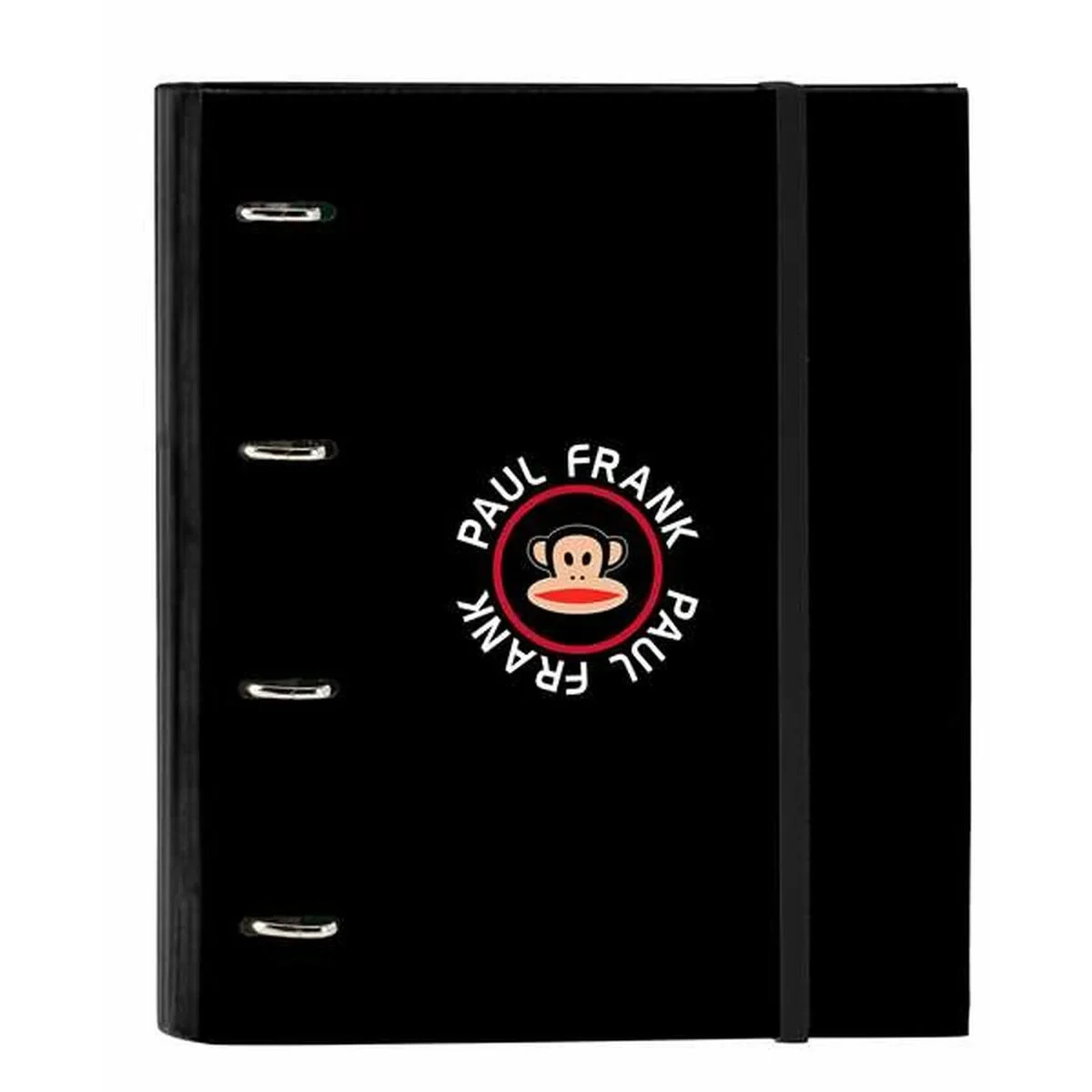 Carpeta de anillas Paul Frank Campers Negro 27 x 32 x 3,5 cm