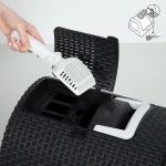 Arenero para Gatos Curver Antracita 51 x 38,5 x 39,5 cm Plástico (Plástico)