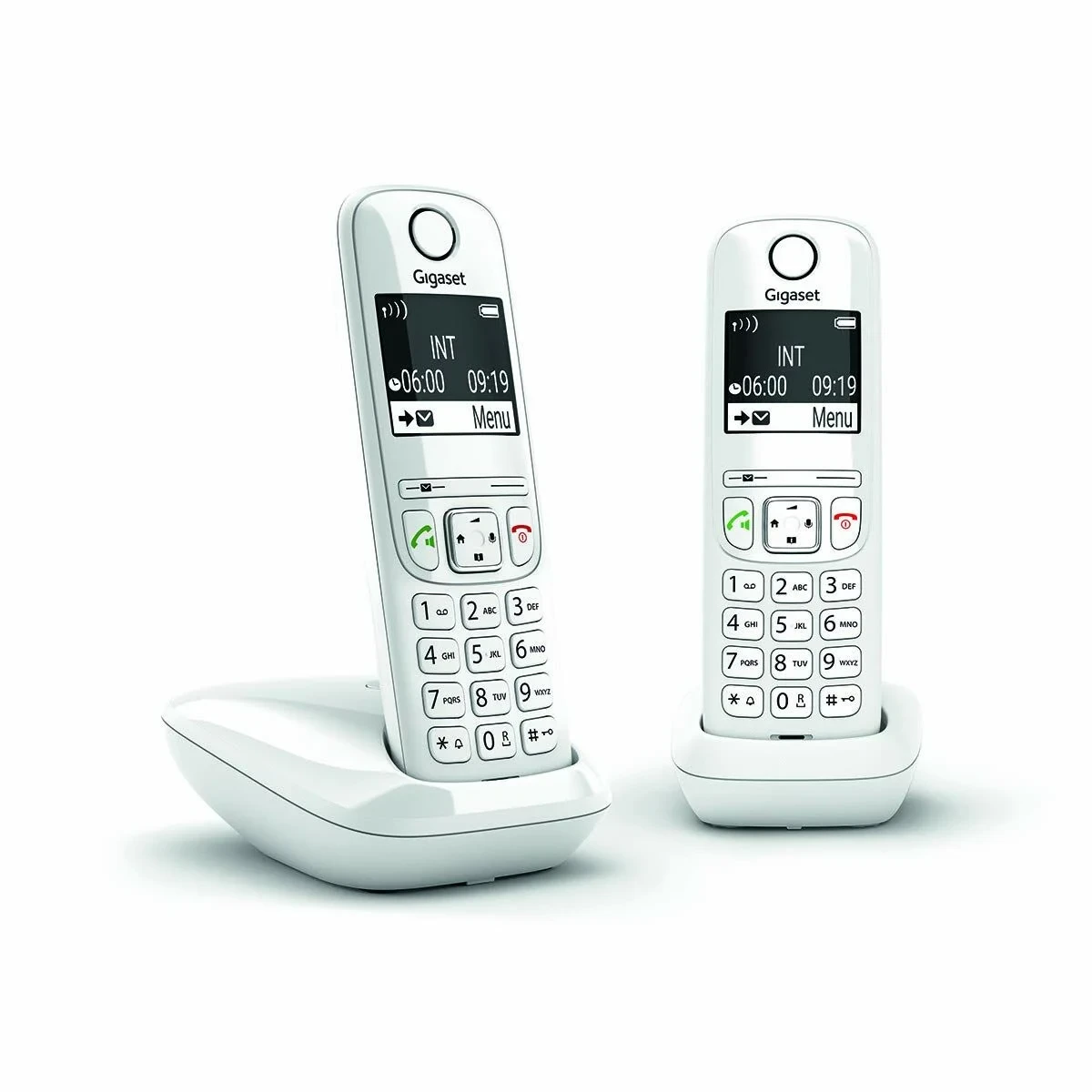 Teléfono Inalámbrico Gigaset AS690 Duo Blanco